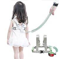 OFUN Toddler Leash for Walking, Child Safety Harness Anti Lost Wrist Link, 6.6ft Baby Leash for Kids, Green