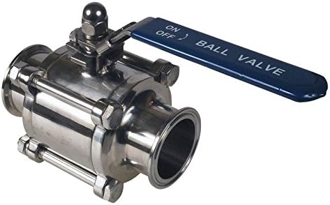 Ball Valve | Tri Clamp 2 inch Encapsulated Pull Handle - Stainless Steel SS304 / PTFE - Glacier Tanks