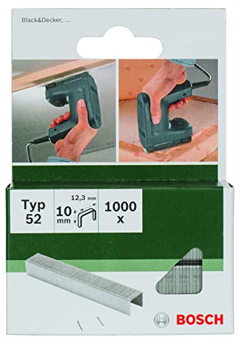 Bosch 2609255837 10mm Type 52 Flat Wire Staples (Pack of 1000)