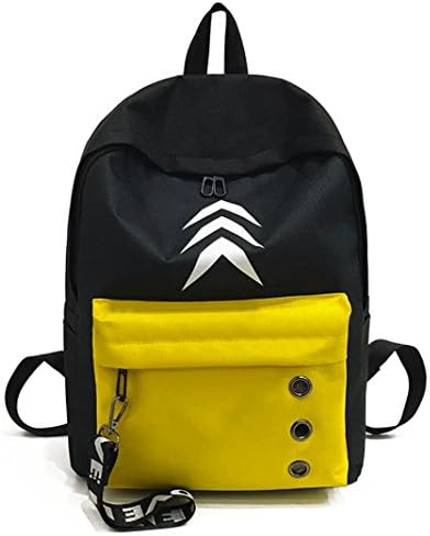 Clearance!Hot Sale! ❤️ Women Bags, Neartime Girls Fashion Letter Print Shoulder Bookbags School Travel Backpack Packet (❤️32cm(L)40(H)19cm(W)/12.6"15.7"7.5", Yellow)