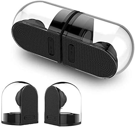 OVEVO BT Speaker [2018 NEWEST], Small Portable Blueteeth V4.2 Speaker IPX5 Waterproof Wireless Loud Speaker with Built-in Mic/Magnetic Suction Base/Hi-Fi Sound/Bass, Best TWS Desktop Speakers with AUX