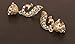Touchstone Indian Bollywood enamel/red/green/white peacock jewelry earrings in antique gold tone for women