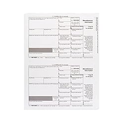 1099 MISC Forms 2022, 4 Part Tax Forms Kit, 25