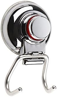 Stainless Steel Hook,Disumos Bathroom Hooks Holder Suction Cup Hooks for Shower Kitchen Door Hanger Organizer Cup Hook for Wall Bath Accessories Holder