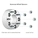 1.5 inch Hubcentric Wheel Spacers No Lip - 5x4.75 to 5x4.75, 70.5mm Bore, 12x1.5 Studs Nuts - Compatible with Chevy Blazer Camaro Corvette S10 GMC S15 Jimmy Pontiac Trans Am - Silver Adapters 2pcs