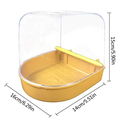 soundwinds Bird Baths for Cages Parrot Bath Tub Portable Bird Bathtub