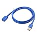 Cable Matters 5Gbps USB Extension Cable - 3ft, USB 3.0 Extension Cable, Male to Female USB3.0 Extender, Compatible with Webcam, VR Headset, Printer, Hard Drive, Blue