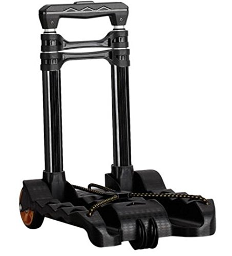 Wellco Folding Hand Truck 77bls,Black,For Shipping Cart,Transportation Cart with Wheels