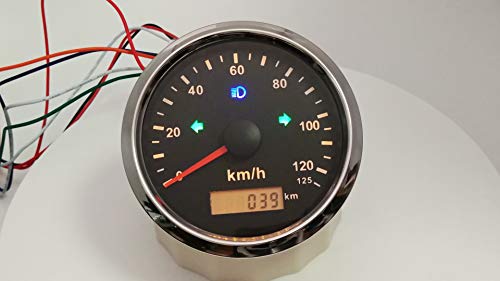 ELING GPS Snelheidsmeter Kilometerteller 0-125km/h voor Automotorfiets ATV UTV 85MM - Image 5