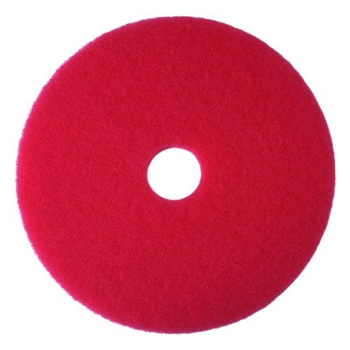 3M Red Buffer Pad 5100, 15 in, 5/Case