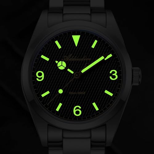 ADDIESDIVE Quartz Watch for Men 36 MM Analog VH31 Mech-Quartz Movement K1 Mineral Conves Crystal Waterproof 100 M AD2030