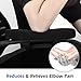 MoKo Office Chair Armrest Pads, Foam Soft Elbow Pillow - Universal Chair Arm Covers for Elbows and Forearms Pressure Relief - Black(2 Pack)