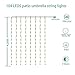 HeKation Patio Umbrella String Lights Battery Operated, 8 Lighting Modes Remote Control, Waterproof Outdoor LED Light for Beach Parasol Camping Tents Garden Decoration (Warm White)