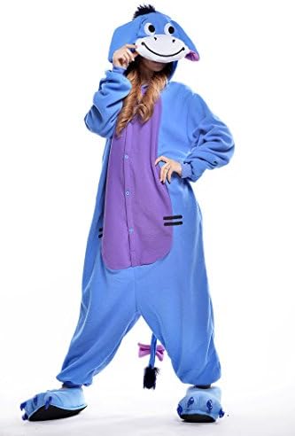 Unisex Adult Children Donkey Anime Cosplay Costumes Onesie Pajamas Pyjamas Sleepwear