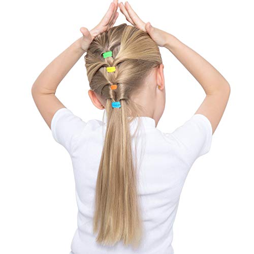 Hair Bands Ties 200pcs Colorful Elastic Rubber Bands Not Hurt