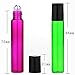 24, 10ml Refillable Glass Roller Bottles Metal Ball Roller Essential Oil Aromatherapy …