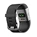 Wizvv Compatible Bands Replacement for Fitbit Surge, with Metal Buckle Fitness Wristband Strap Women Men Large Small (Black,Large)