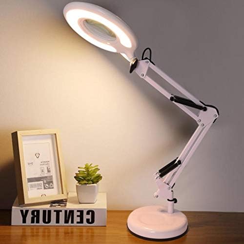 Pubota Magnifier Task Lamp Adjustable Table Lamp Desktop Or ClampOn Mounting Options Desk Lamp