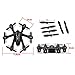 TOZO® MJX X901 Hexa Copter 2.4GHz 6 Axis RC Remote Control Mini Hexacopter UFO Drone quadcopter with 3D Roll Helicopter (Without Camera - Black)