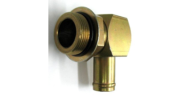 Af 4601 16 1 1 4 Male O Ring Boss 1 5 8 12 Threads X 1 Hose Barb 90 Elbow Amazon Com Industrial Scientific