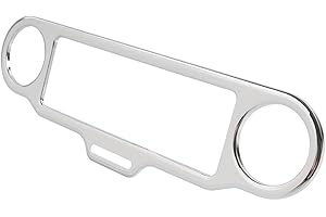 Zhisheng Inner Fairing Dashboard Stereo Trim Ring Accent Guage Chrome Metal For Harley Davidson Electra/Street Glide Trike Mo