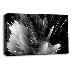Black and White Energy Wave Pictures Home Wall...