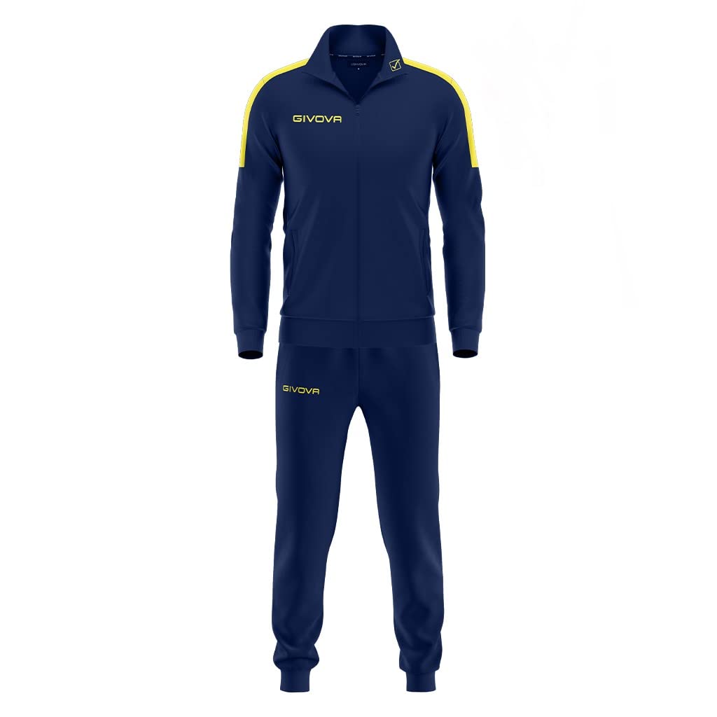 Givova TR033, Unisex Adult, Blue-Yellow, XS