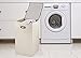 Sagnizer laundry basket, Folding laundry hamper Ivory laundry sorter