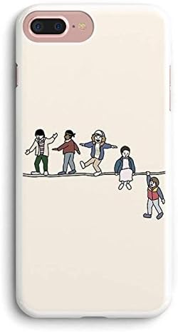 Harmonious Things a Few Strangers Walking on the Rope for iPhone 7plus /8plus White Case