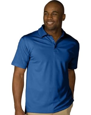 Men's Dry-Mesh Hi-Performance Wrinkle Resistant Polo Shirt