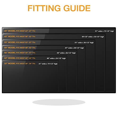 Outdoor TV Cover 46" Model for 44" 47" Flat Screens Slim Fit