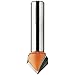CMT 815.690.11 V-Grooving Bit, 1/2-Inch Shank, 3/4-Inch Diameter, Carbide-Tipped