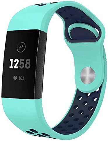 NO1seller Top Bands Compatible for Fitbit Charge 3 Small Large, Soft Silicone Sport Strap with Air Holes Replacement Wristband for Fitbit Charge 3 and Charge 3 SE Fitness Tracker