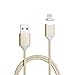 NetDot 3 Pack 2nd Generation 1M/3.3FT Nylon Braided USB2.0 Fast Charging & Sync Magnetic Cable Compatible with i-Product (3.3ft / 3 Pack Gold)