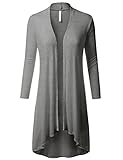 URBANCLEO Womens Hacci Open Drape Maxi Long Duster Cardigan Sweater