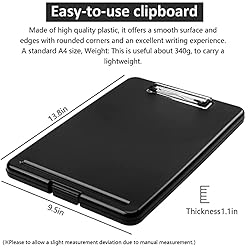 A4 Clipboards, Folder Clipboard with Storage, Folio