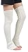 Leotruny Women's Winter Over Knee High Footless Socks Knit Leg Warmers