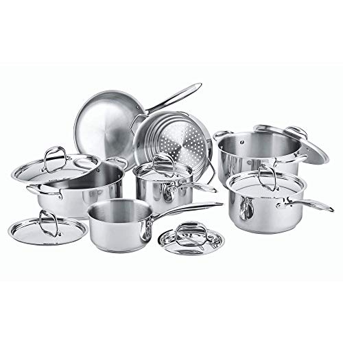 PADERNO Canadian Signature 13Piece StainlessSteel Clad Cookware Set