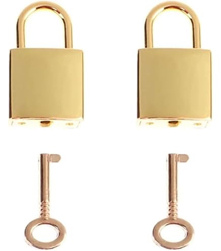 Tighall 2 PCS Zinc Alloy Gold Small Square Decorative
