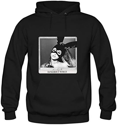 Womens Ariana Grande Dangerous Woman Hoody Sweatshirt L Black