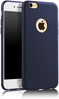 iPhone 6 6s Case Silicone Rubber Shockproof Cover Scratch-Resistant Protective Slim Case for iPhone 6 6s 4.7" Blue
