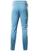 Ohoo Sweatpants for Men with Pockets Tapered Leg Slim Fit Running Jogging Workout Pants / DCA001-SKYBLUE-M