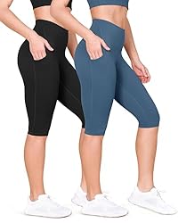 ODODOS ODLEX 2-Pack High Waist Knee Length Workout