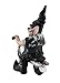 Zeckos Nowaday Gnomes Motorcycle Bikers- Male Dude on Black Bike and Female Chick Gnome on White Cycle Figurine Statue