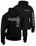 Jack Daniels Bottle Hoodie (X-Large),Black