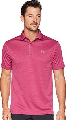 Under Armour Golf Men's Tech Polo Charged Cherry/Graphite X-Large