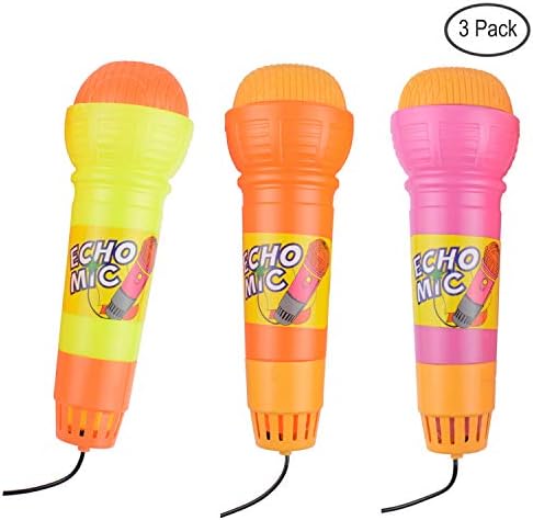 Magic Microphone Toy Echo Mic for Kids Toddlers Children & Graduations | Holidays |Birthday Parties|Festivals-3 Pack