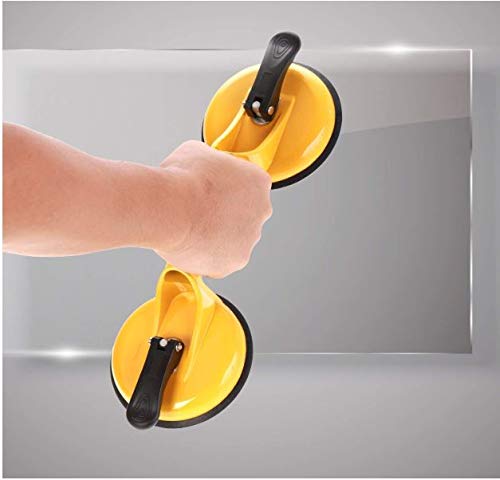 Q-cup Premium Quality Heavy Duty Aluminum Suction Cup Plate Double Lever Professional Tile Glass Puller/Lifter/Gripper
