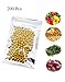 Thalia 200Pcs Recloeable Mylar Bags Clear Silver Aluminum Foil Mylar Ziplock Bag 3.35x5.5inches