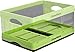 CleverMade CleverCrates 32 Liter Collapsible Storage Bin/Container: Solid Wall Utility Basket/Tote, Kiwi Green